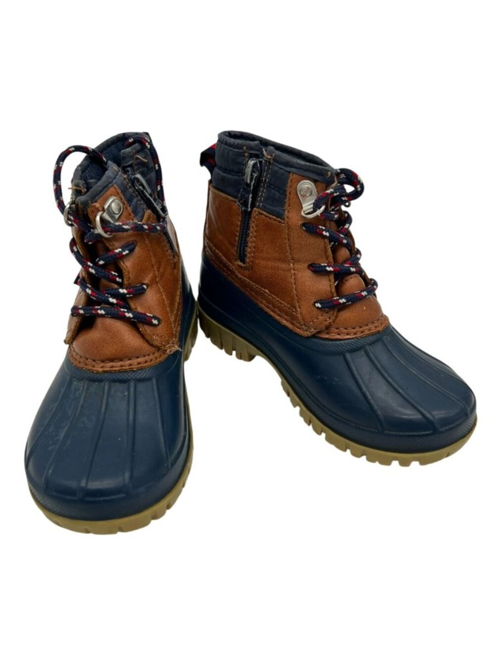 Tommy Hilfiger Girls Danni Duck Boots Size 11 Blue Waterproof Outdoors School